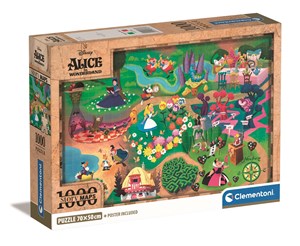 Obrazek Puzzle 1000 Compact Disney Maps Alice