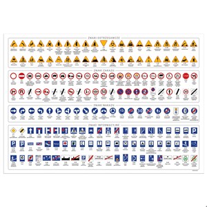 Bild von Podkład oklejany Znaki Drogowe DERFORM