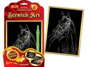 Bild von Scratch Art Koń