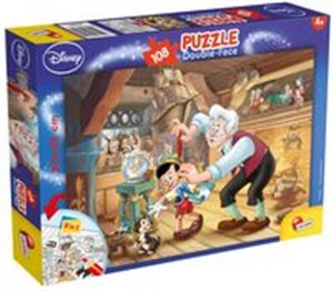 Obrazek Puzzle dwustronne plus Pinokio 108