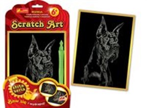 Obrazek Scratch Art Dog angielski