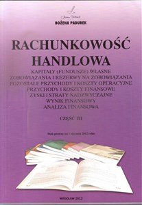 Bild von Rachunkowość Handlowa część III PADUREK