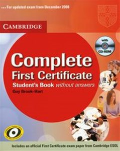 Bild von Complete First Certificate student's book with CD