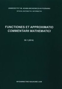 Bild von Functiones et approximatio Commentarii mathematici 50.1 2014