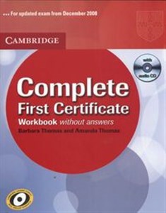 Bild von Complete first certificate Workbook