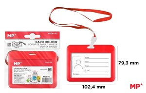 Obrazek Etui na identyfikator czerwone