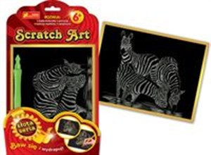Obrazek Scratch Art Zebra