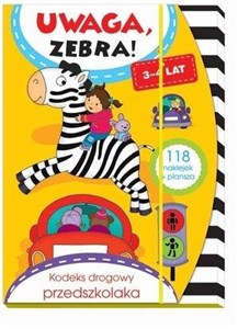 Obrazek Uwaga, zebra! Kodeks drogowy przedszkolaka 3-4 lat