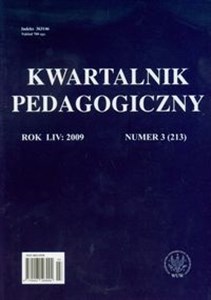 Obrazek Kwartalnik pedagogiczny nr 3 2009