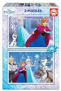 Obrazek Puzzle 2x48 Kraina Lodu G3