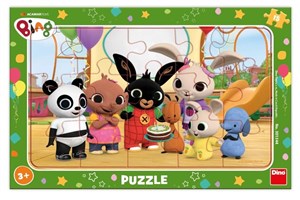 Obrazek Puzzle 15 ramkowe Królik Bing z przyjaciółmi