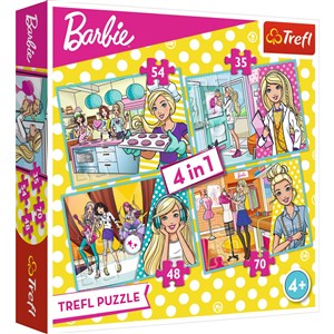 Obrazek Puzzle 4w1 Kariera Barbie