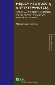 Obrazek Między pewnością a efektywnością Marginalizm instytucjonalny wobec prawotwórczego stosowania prawa