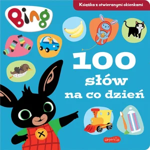 Obrazek 100 słów na co dzień. Bing. Książka z otwieranymi okienkami