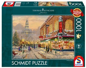 Bild von Puzzle 1000 Thomas Kinkade Świąteczne życzenie