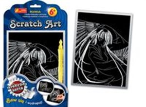 Obrazek Scratch Art Dziewczyna z wachlarzem