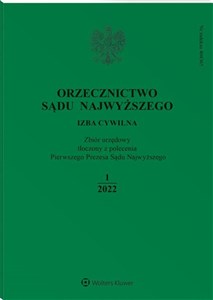 Bild von Orzecznictwo Sądu Najwyższego 1/2022