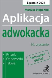 Bild von Aplikacja adwokacka 2024 Pytania, odpowiedzi, tabele + dostęp do testów online