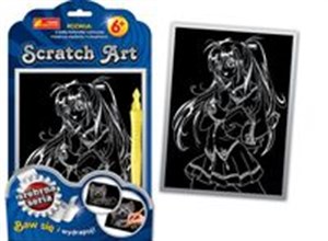 Bild von Scratch Art Dziewczyna z warkoczykami