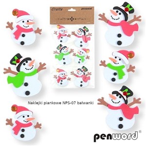 Bild von Naklejki piankowe bałwanki