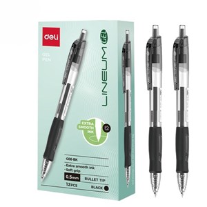 Bild von Długopis żelowy 0,5mm Arrix czarny (12szt) DELI