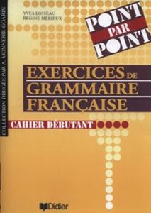 Obrazek Point par point xercices de grammaire française Cahier débutant