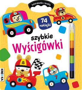 Bild von Szybkie wyścigówki. Kolorowanka z kredką