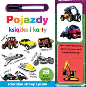 Obrazek Pojazdy Książka i karty ścieralne