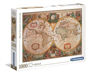 Obrazek Puzzle Old Map 1000