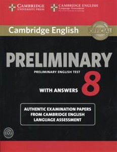 Obrazek Cambridge English Preliminary 8 Student's Book with Answers and Audio 2CD Authentic Examination Papers from Cambridge English Language Assessment