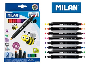 Bild von Flamastry MAXI BICOLOR 16 kolorów 8 sztuk