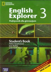 Obrazek English Explorer 3 podręcznik z płytą CD zakres podstawowy i rozszerzony Gimnazjum