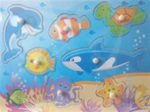 Bild von Puzzle drewniane układanka z uchwytami Ryby