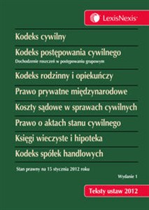 Obrazek Kodeks cywilny Kodeks postępowania cywilnego Kodeks rodzinny i opiekuńczy Prawo prywatne międzynarodowe