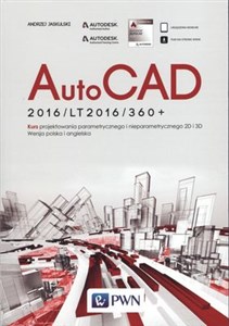 Obrazek AutoCad 2016/LT2016/360+ Kurs projektowania parametrycznego i nieparametrycznego 2D i 3D. Wersja polska i angielska