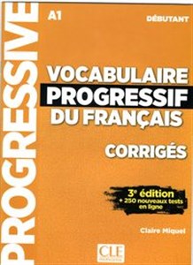 Obrazek Vocabulaire progressif du Francais niveau debutant A1 klucz 3ed