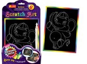 Obrazek Scratch Art Słoń