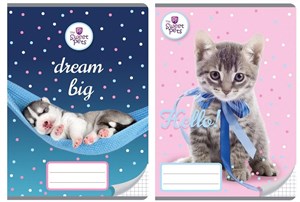 Obrazek Zeszyt A5/16K kratka The Sweet Pets (20szt)