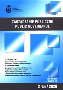 Bild von Zarządzanie Publiczne 2 (52) 2020