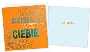 Bild von Karnet Gratulacje Świat kręci się wokół Ciebie