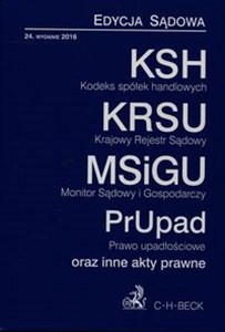 Bild von Kodeks spółek handlowych Krajowy Rejestr Sądowy Monitor Sądowy i gospodarczy Prawo upadłościowe