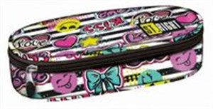 Bild von Piórnik saszetka usztywniona wewnętrzną klapką Kiss & Love