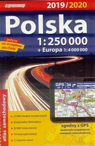 Bild von Polska atlas samochodowy 1:250 000 Wydanie 2019/2020