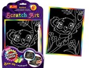 Obrazek Scratch Art Koala na gałęzi