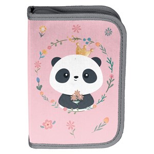 Obrazek Piórnik 1-komorowy bez wyposażenia Panda BR-P001-1BW