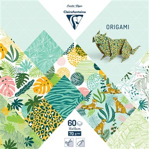 Bild von Papier do origami 15x15 cm 60 arkuszy Exotic freshness