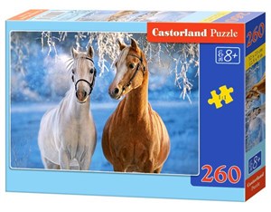 Obrazek Puzzle 260 The Winter Horses B-27378