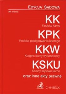 Bild von Kodeks karny Kodeks postępowania karnego Kodeks karny wykonawczy Koszty sądowe karne Edycja Sądowa oraz inne akty prawne