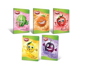 Bild von Zeszyt A5/32K linia podwójna Fruity (10szt)