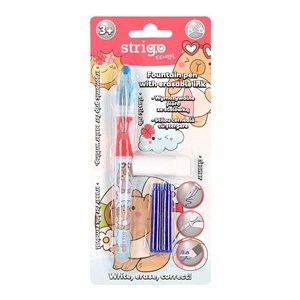 Bild von Pióro wymazywalne Strigo ze stalówką Kapibara niebieskie